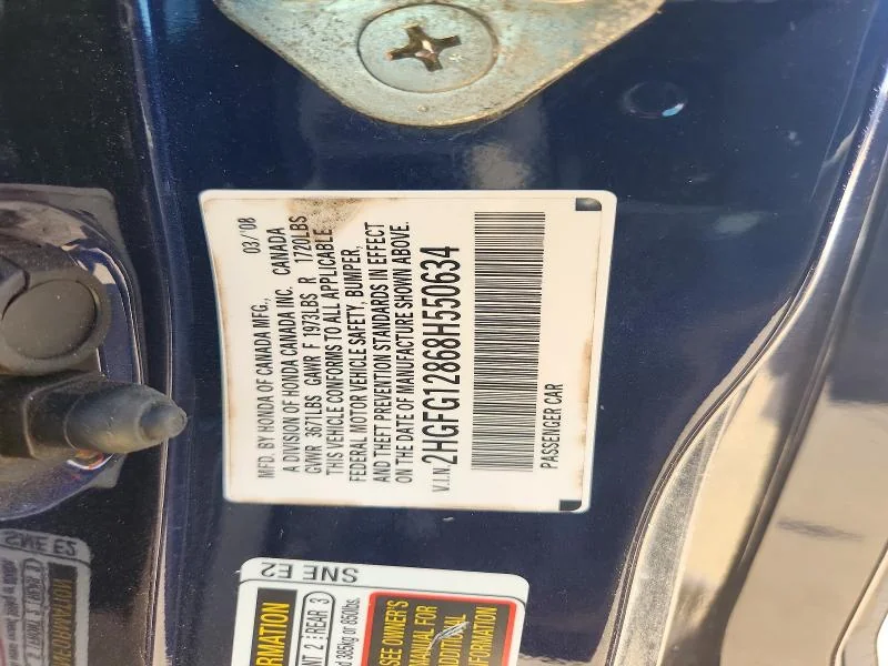 HONDA CIVIC 2007 photo 11