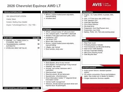 CHEVROLET EQUINOX 2026 photo 13