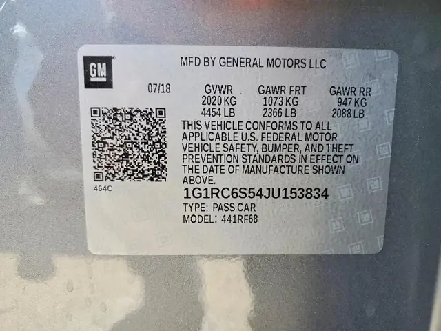 CHEVROLET VOLT 2018 photo 12