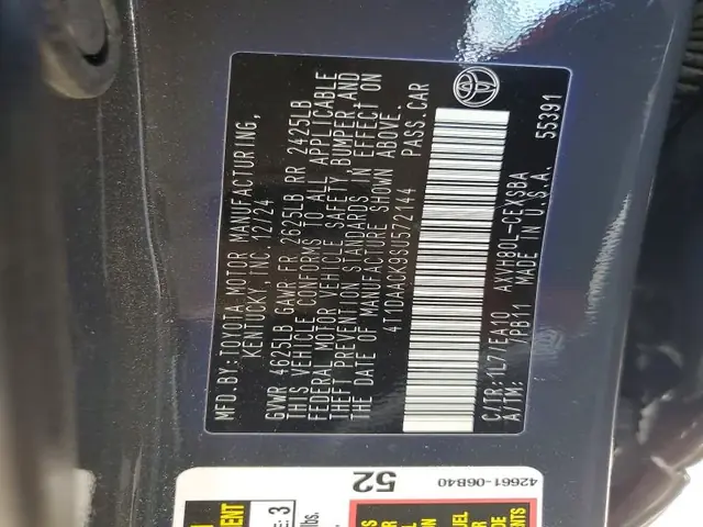 TOYOTA CAMRY 2025 photo 12