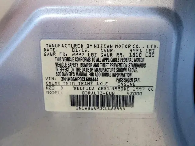 NISSAN SENTRA 2012 photo 13